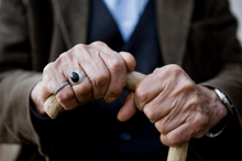 Elderly hands